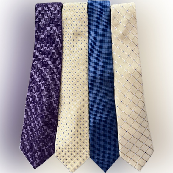 👔4️⃣ Bundle of 4 Nordstrom/ Nordstrom Men’s Shop Neckties/ Neck Ties—Standard - Picture 12 of 17